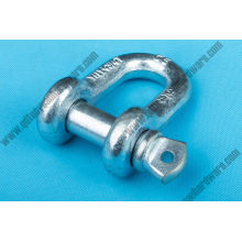 Galvanized G210 Drop Forged Screw Pin D Shackle